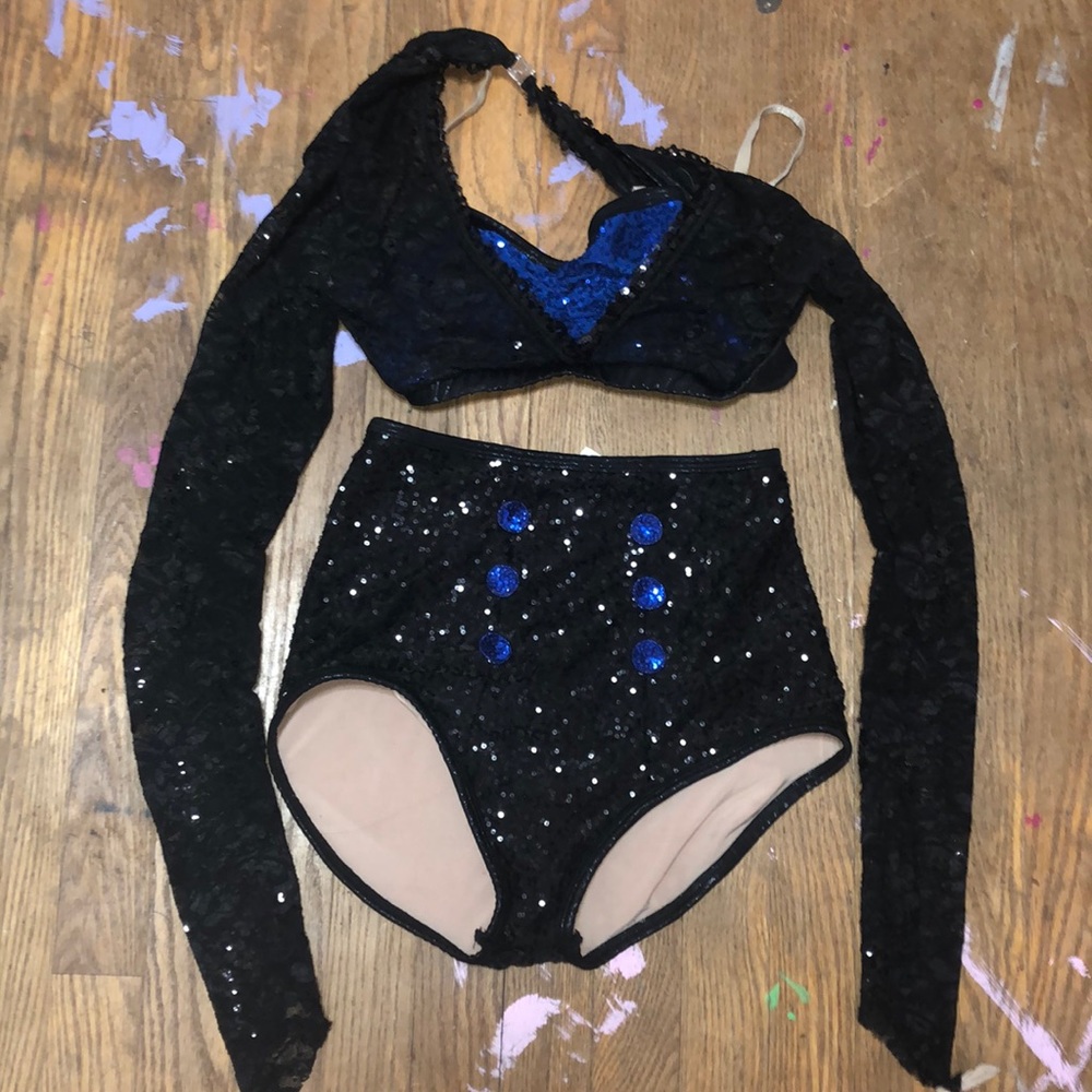 Blue adult dance costume